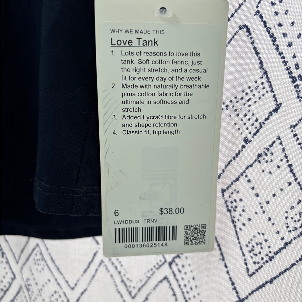 Lululemon Love Navy Tank Top - Picture 4 of 7